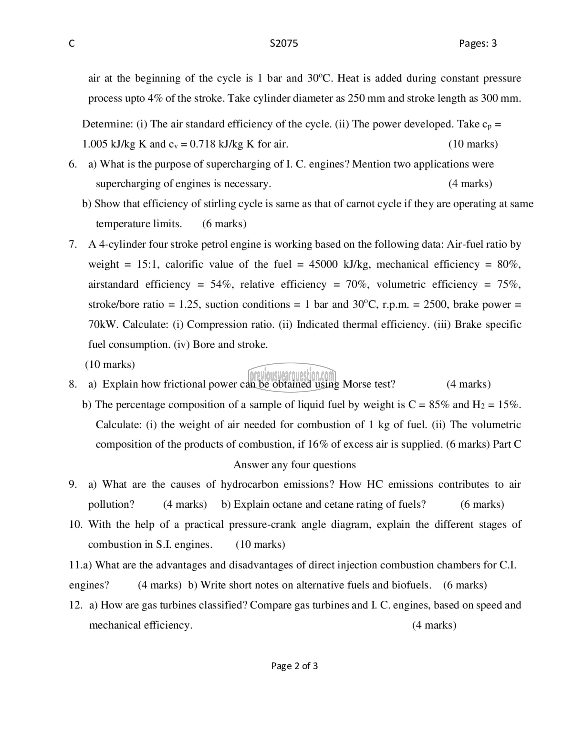 Question Paper - Thermal Engineering-2