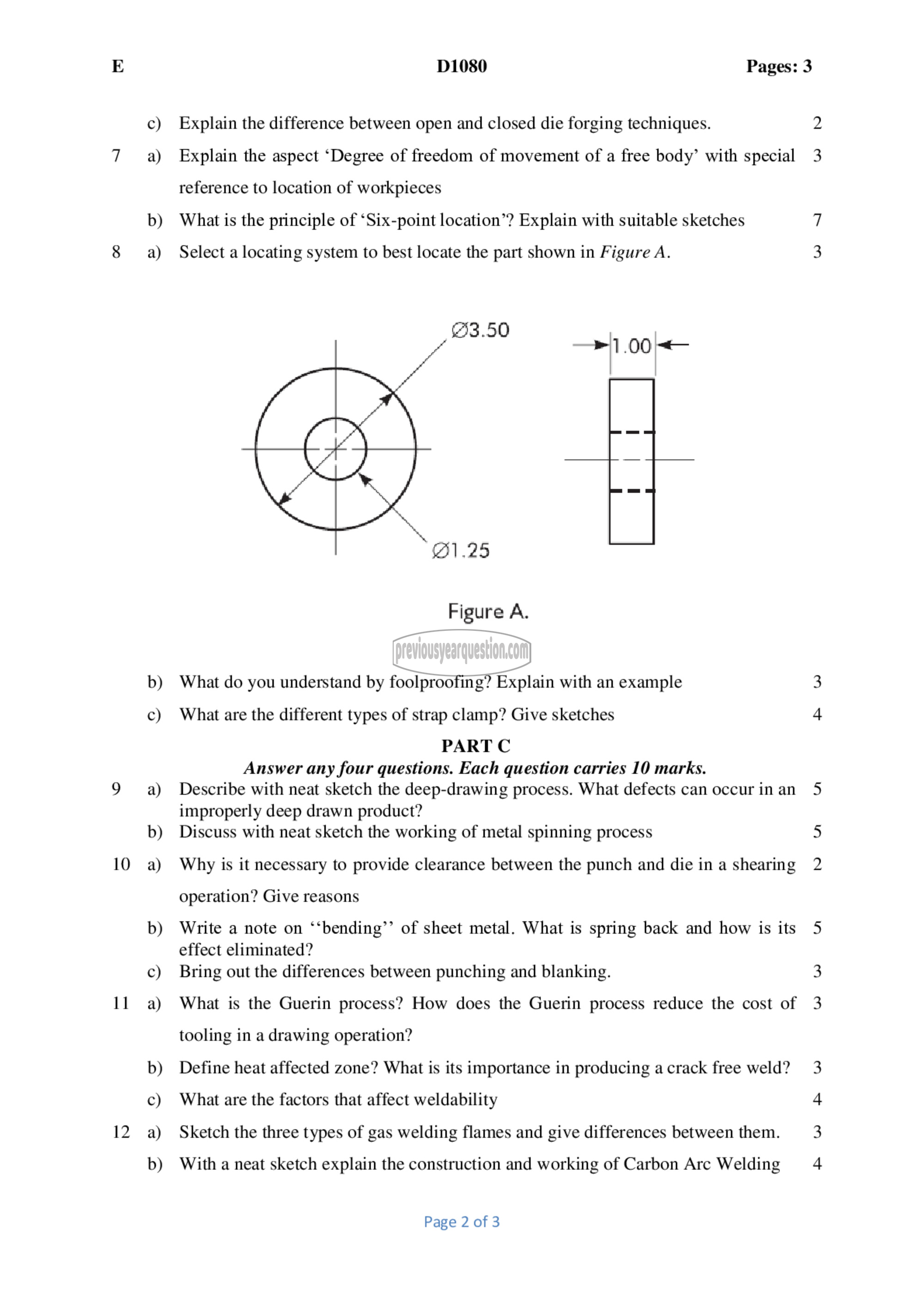 Question Paper - Manufacturing Technology-2