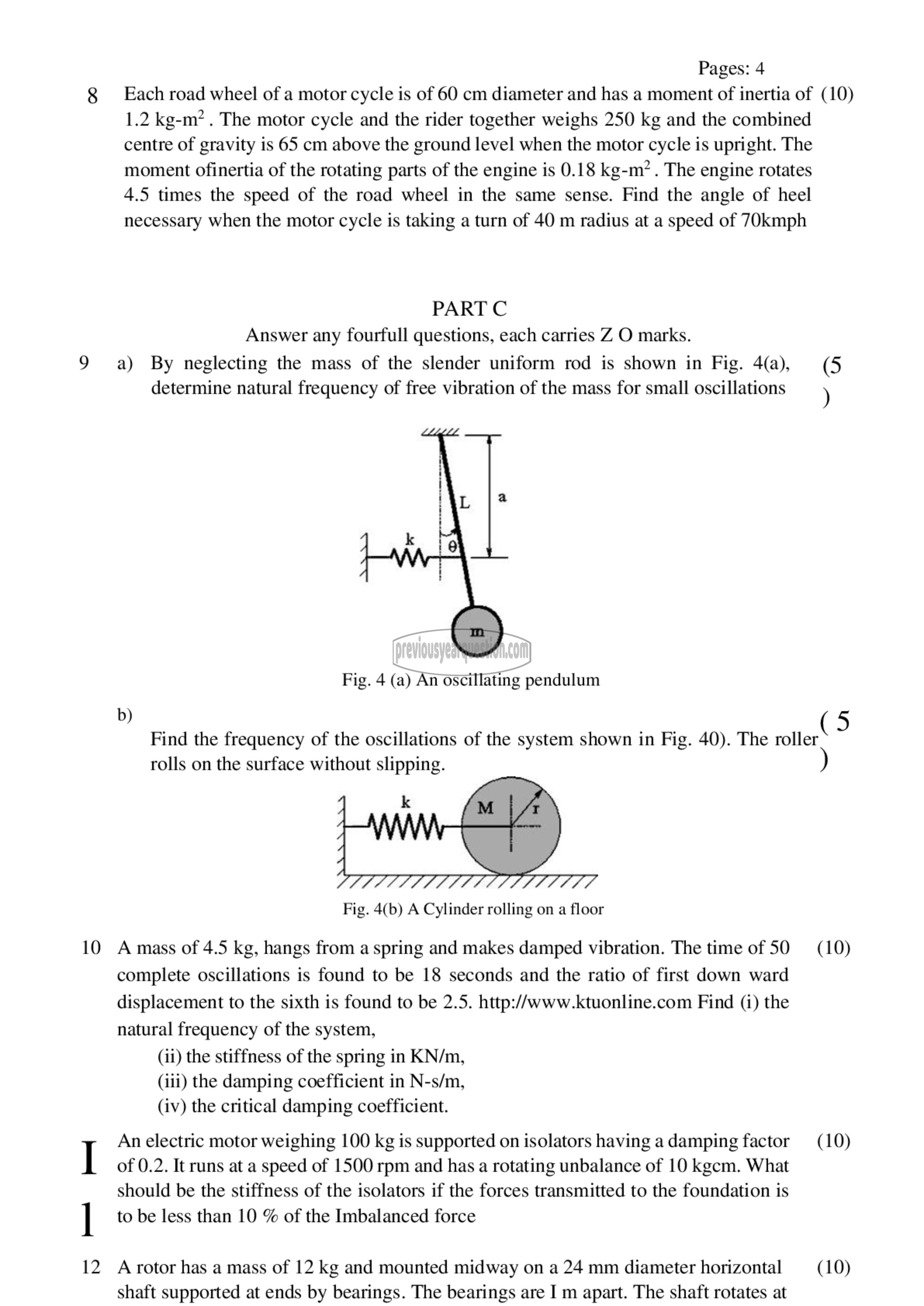 Question Paper - Dynamics of Machinery-3