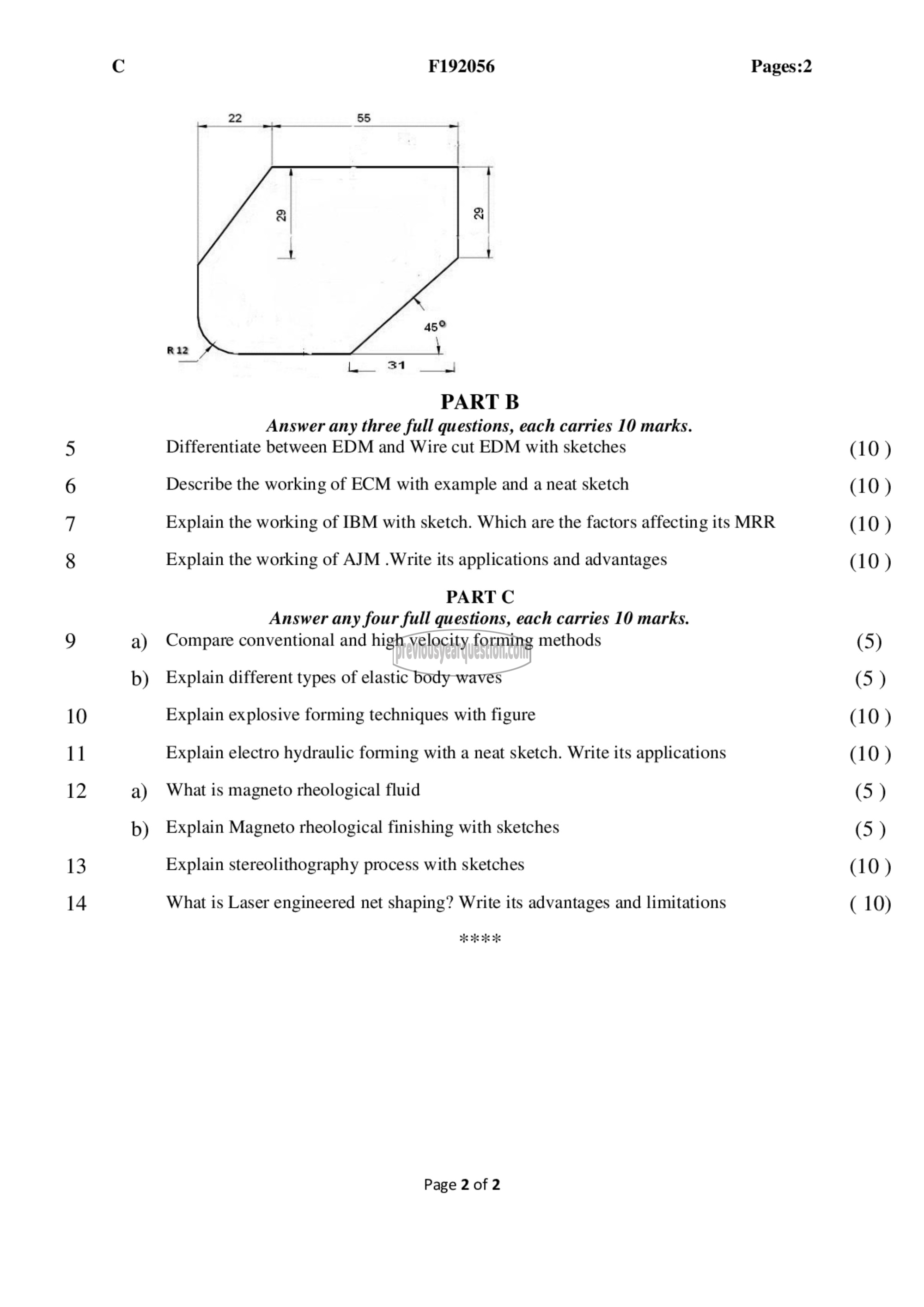 Question Paper - Advanced Manufacturing Technology-2