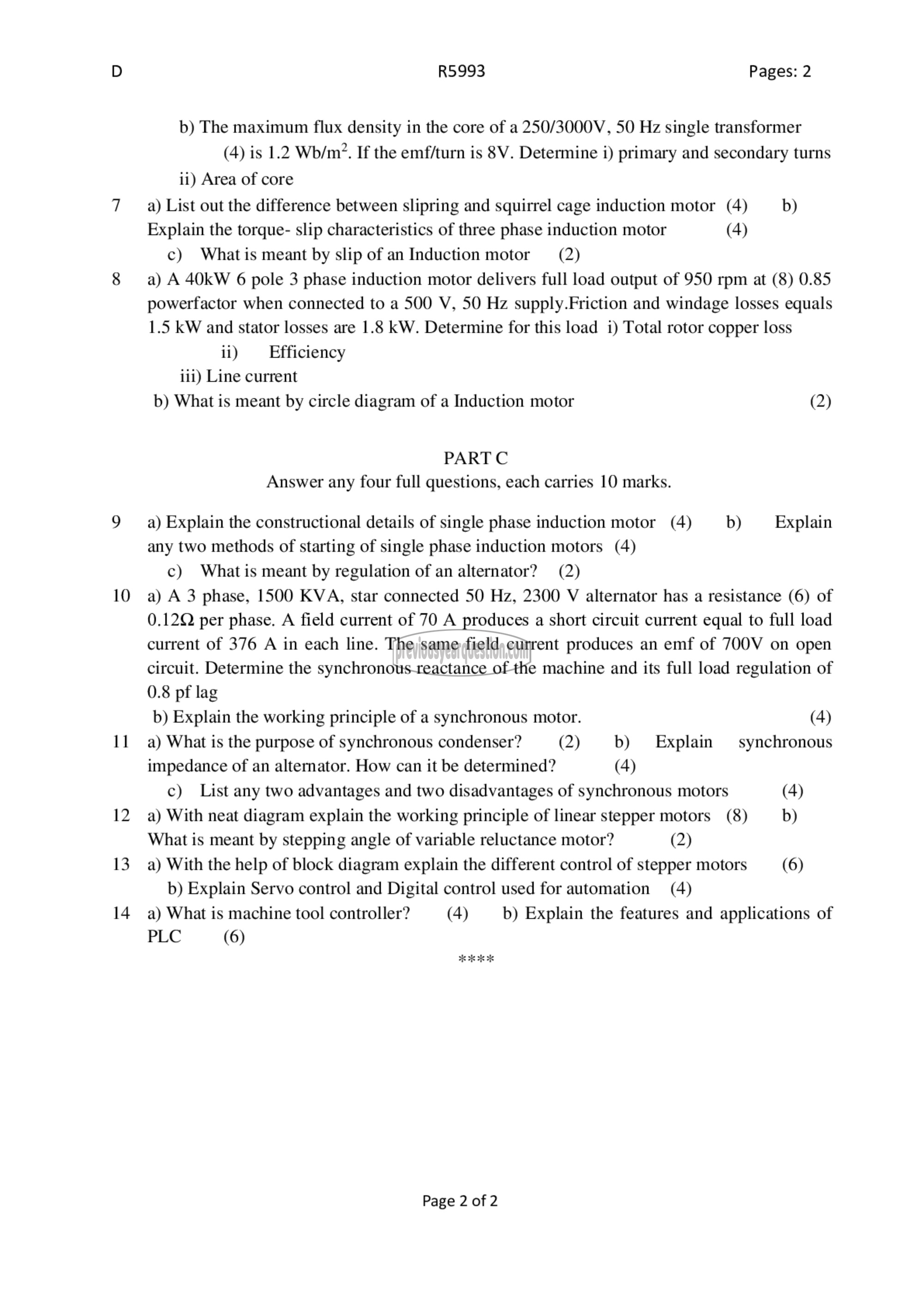 Question Paper - Manufacturing Processes-2