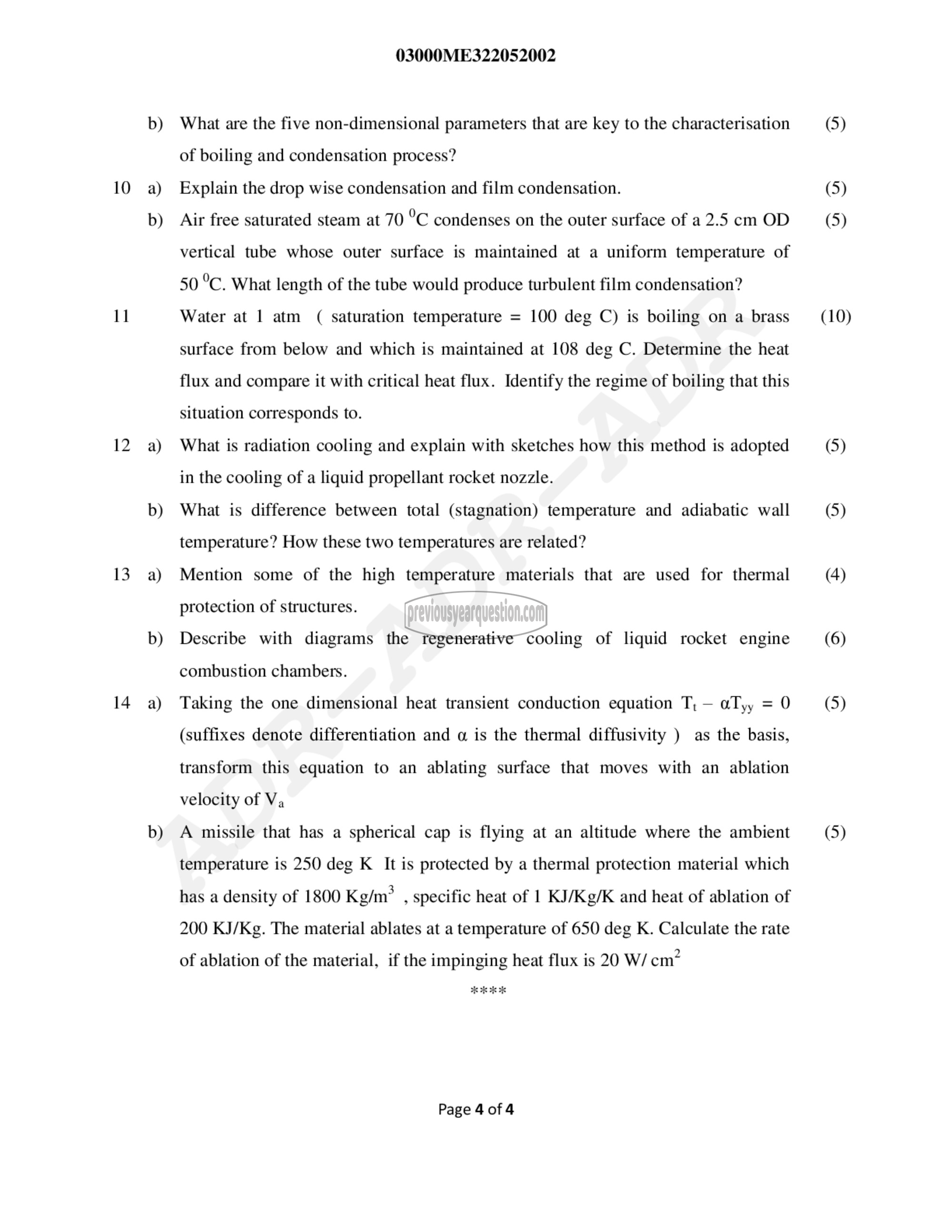 Question Paper - Heat Transfer-4