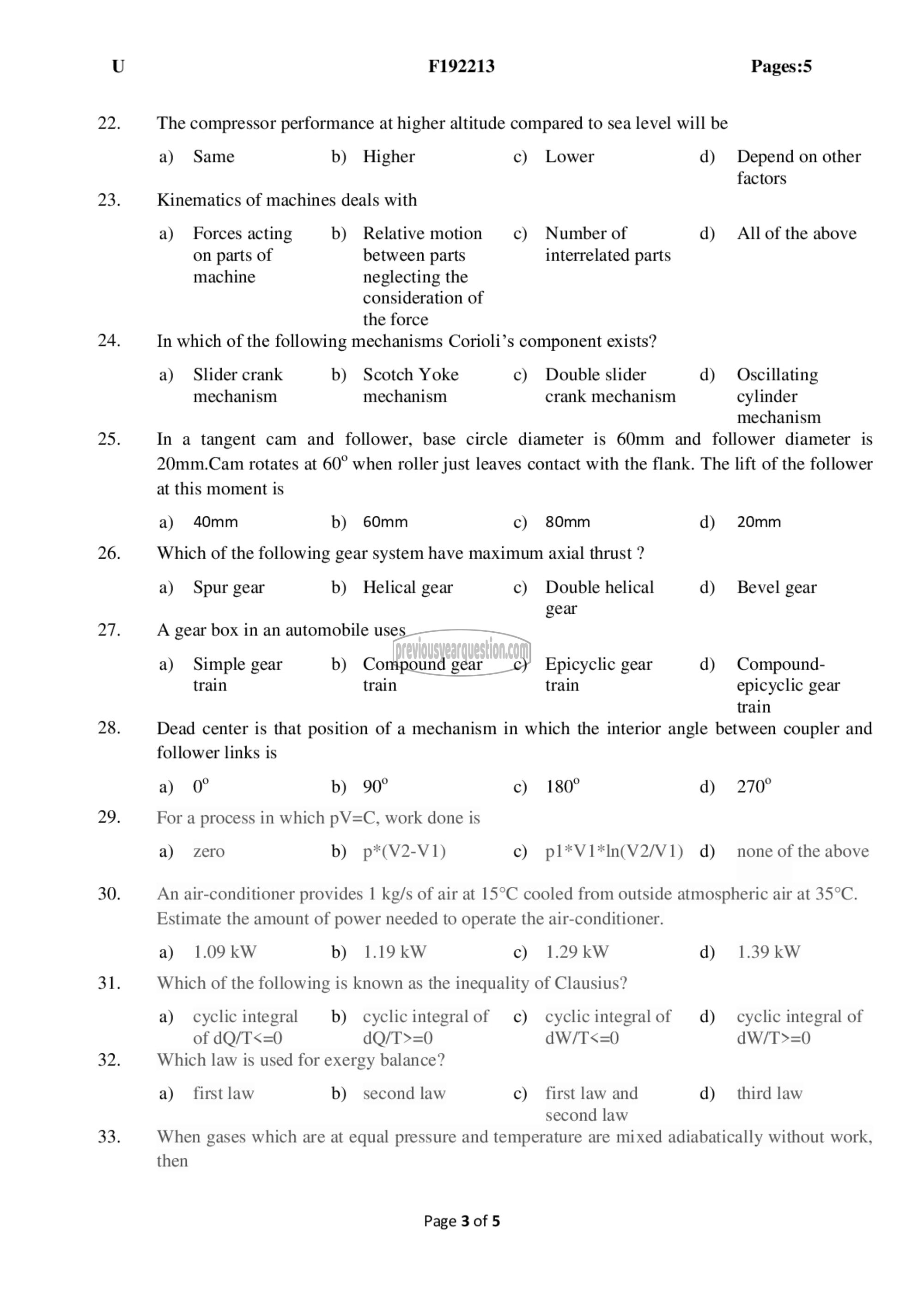 Question Paper - Comprehensive Exam-3