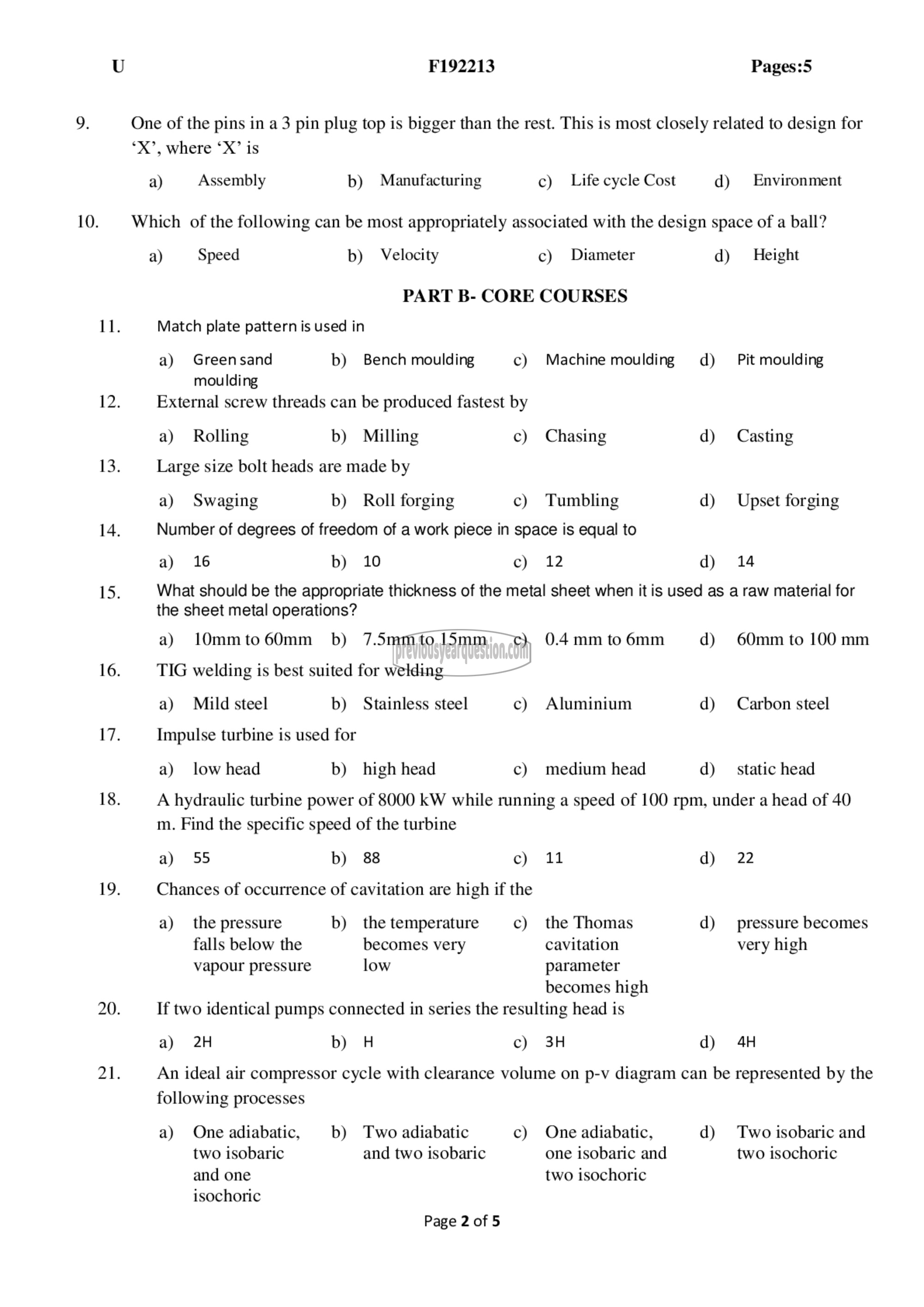 Question Paper - Comprehensive Exam-2