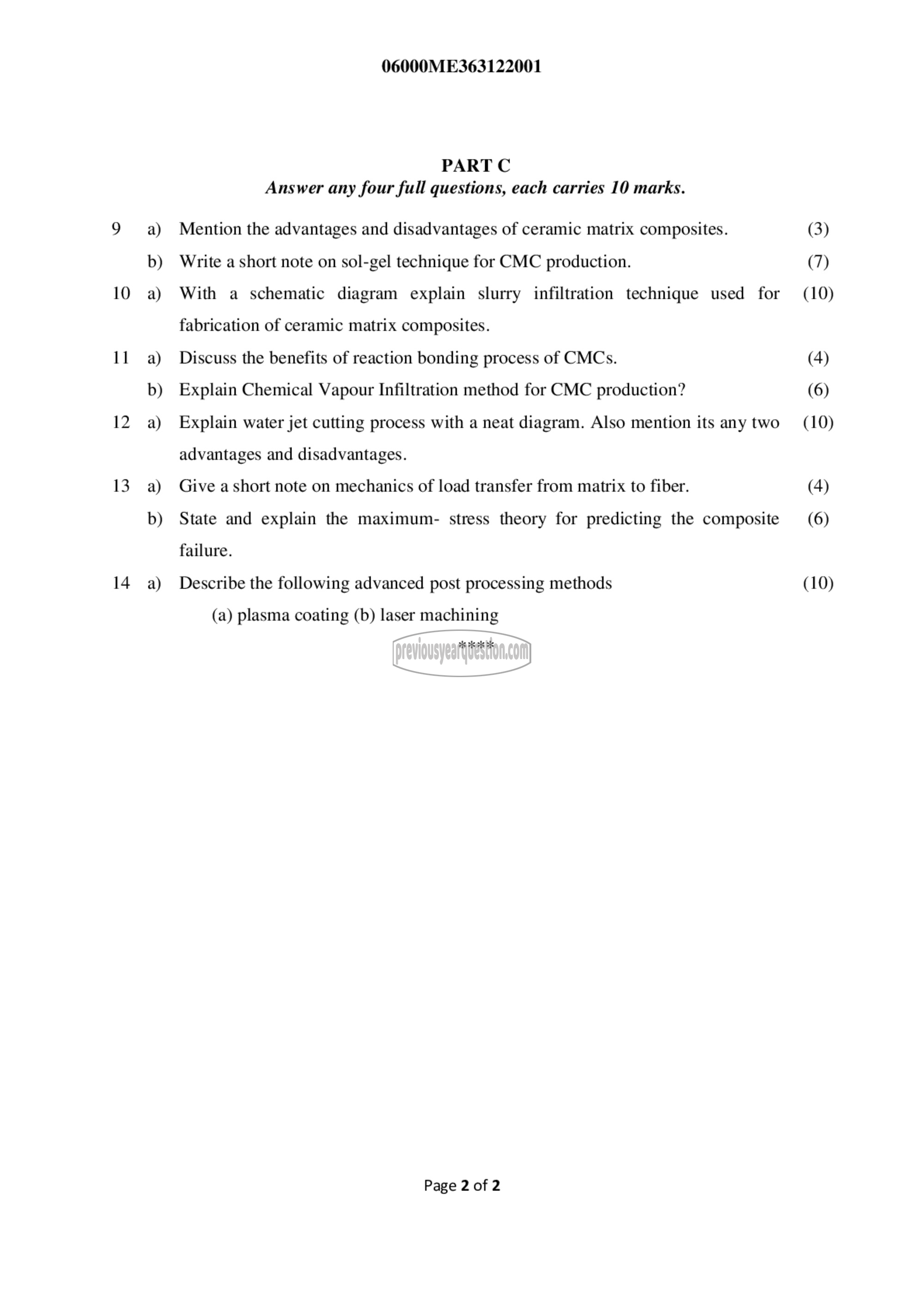 Question Paper - Composite Materials and Mechanics-2