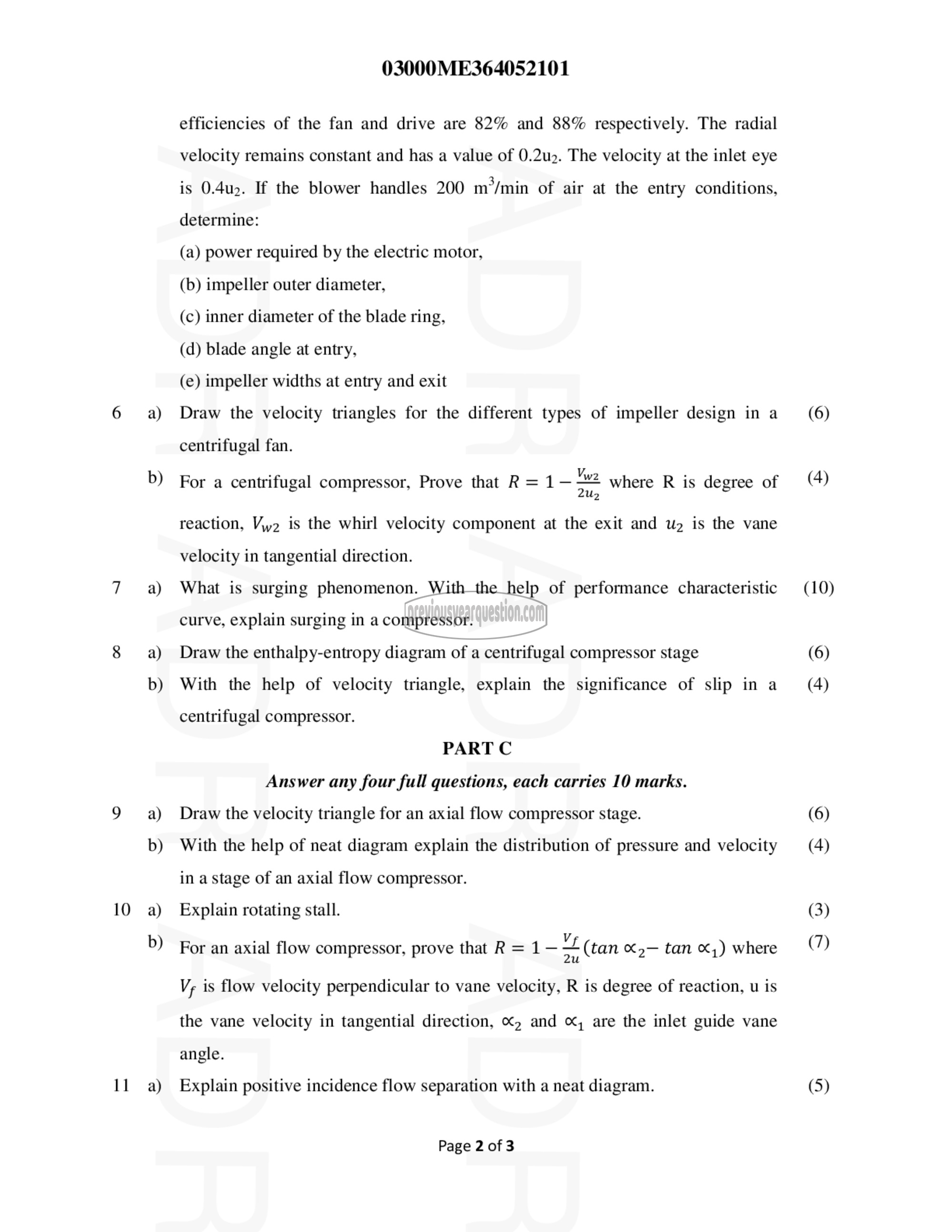 Question Paper - Turbo Machinery-2