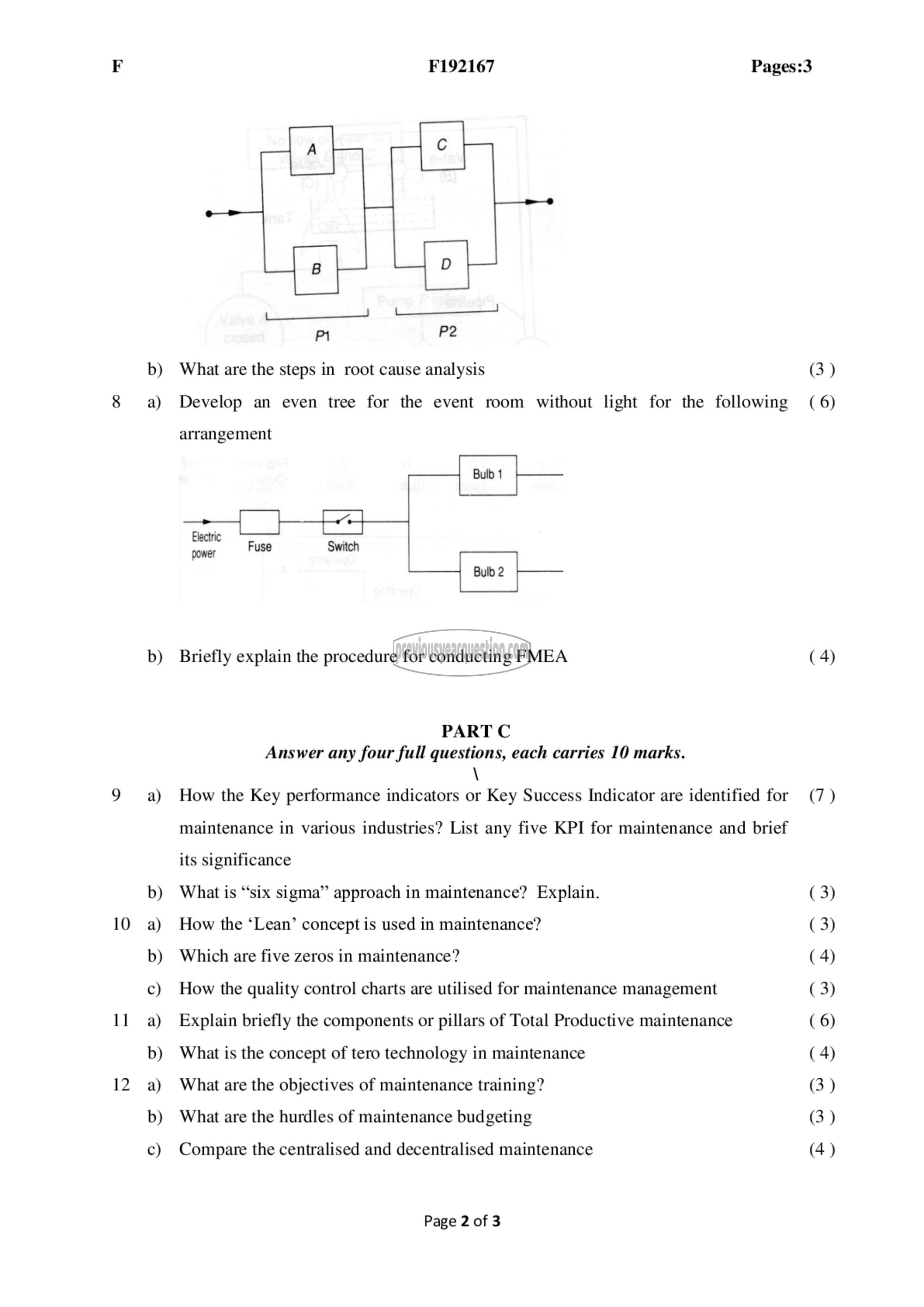 Question Paper - Maintenance Engineering-2