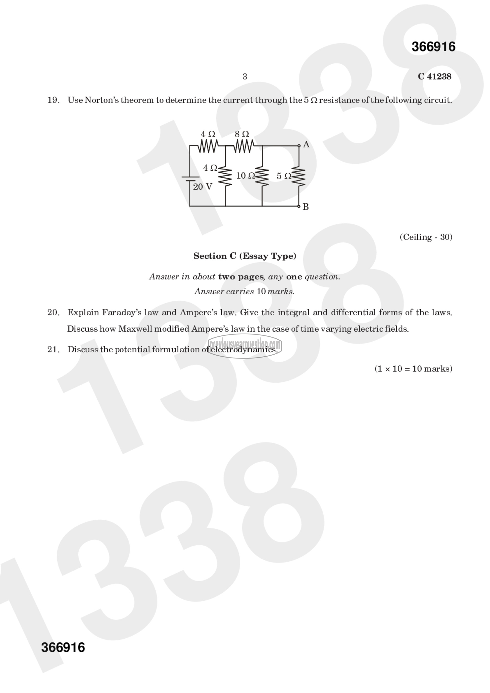 Question Paper - Electrodynamics II-3