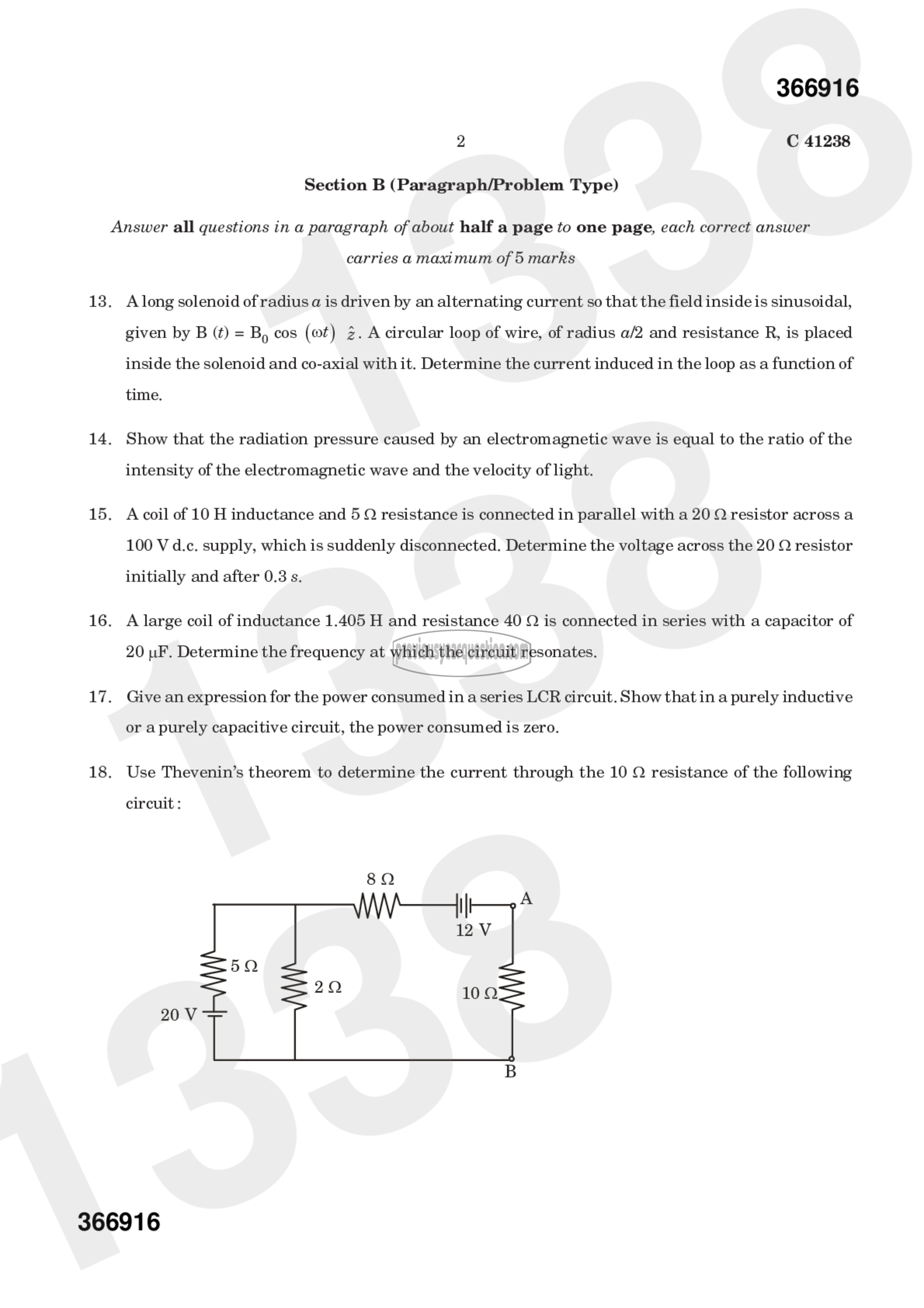 Question Paper - Electrodynamics II-2