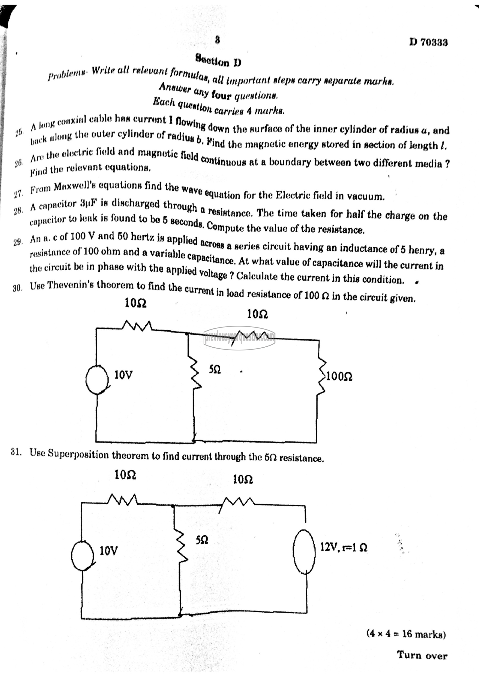 Question Paper - Computational Physics-3