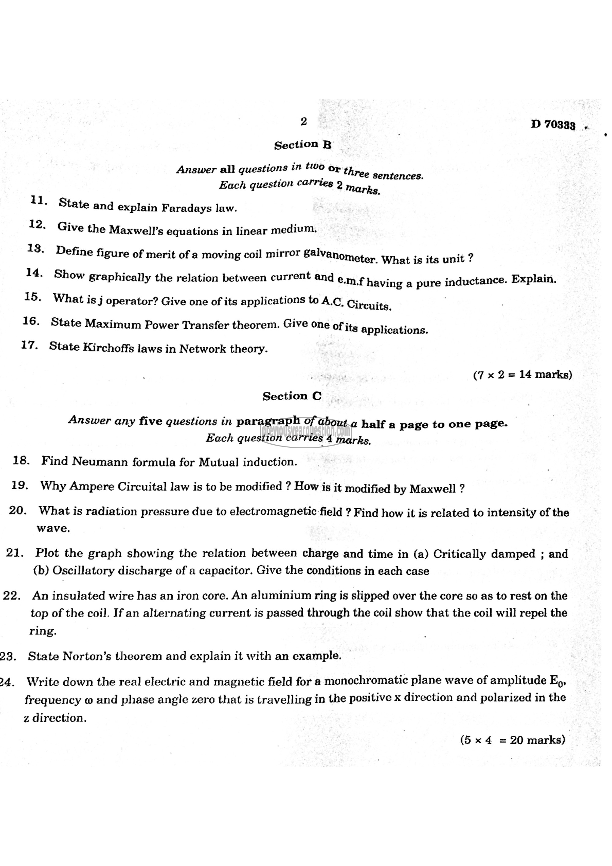 Question Paper - Computational Physics-2