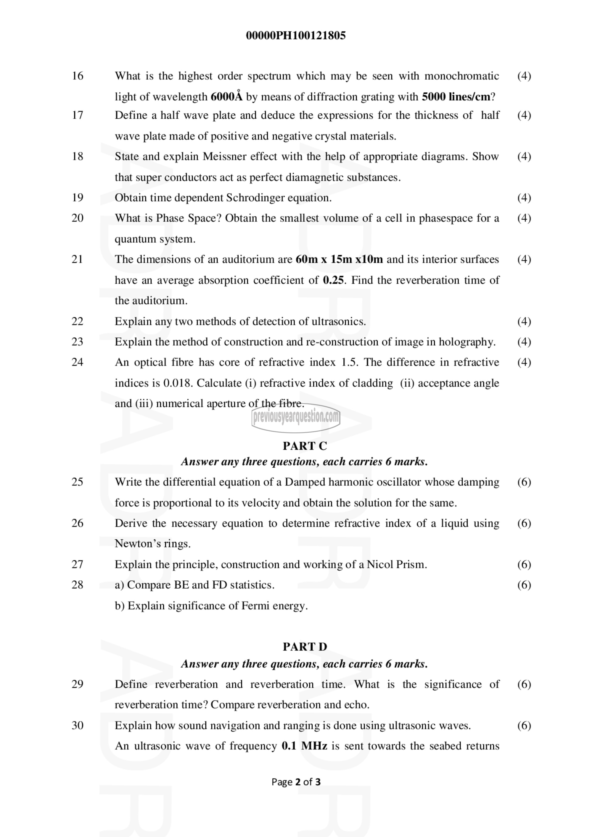 Question Paper - Engineering Physics-2