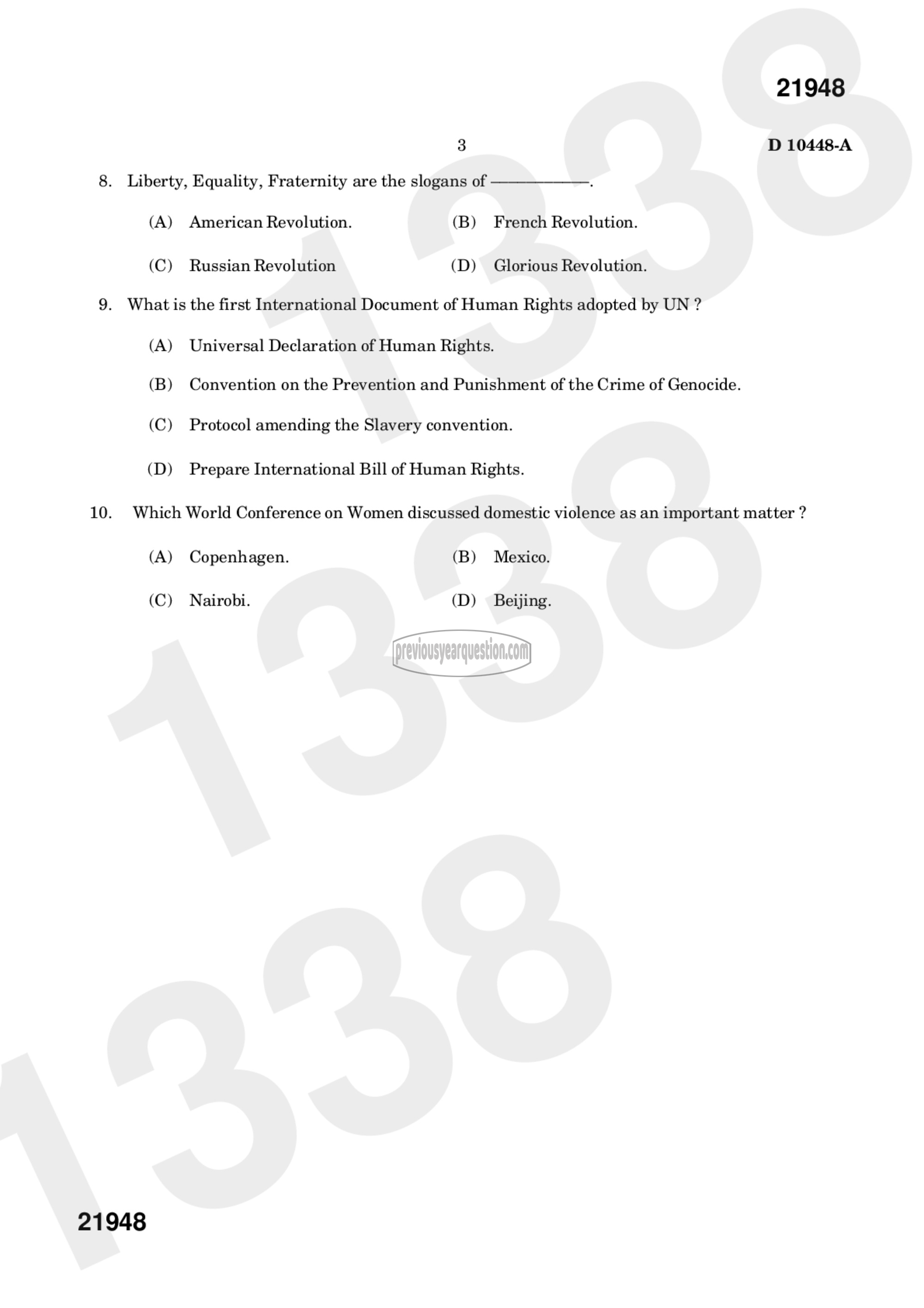 Question Paper - Human Rights in India.-5