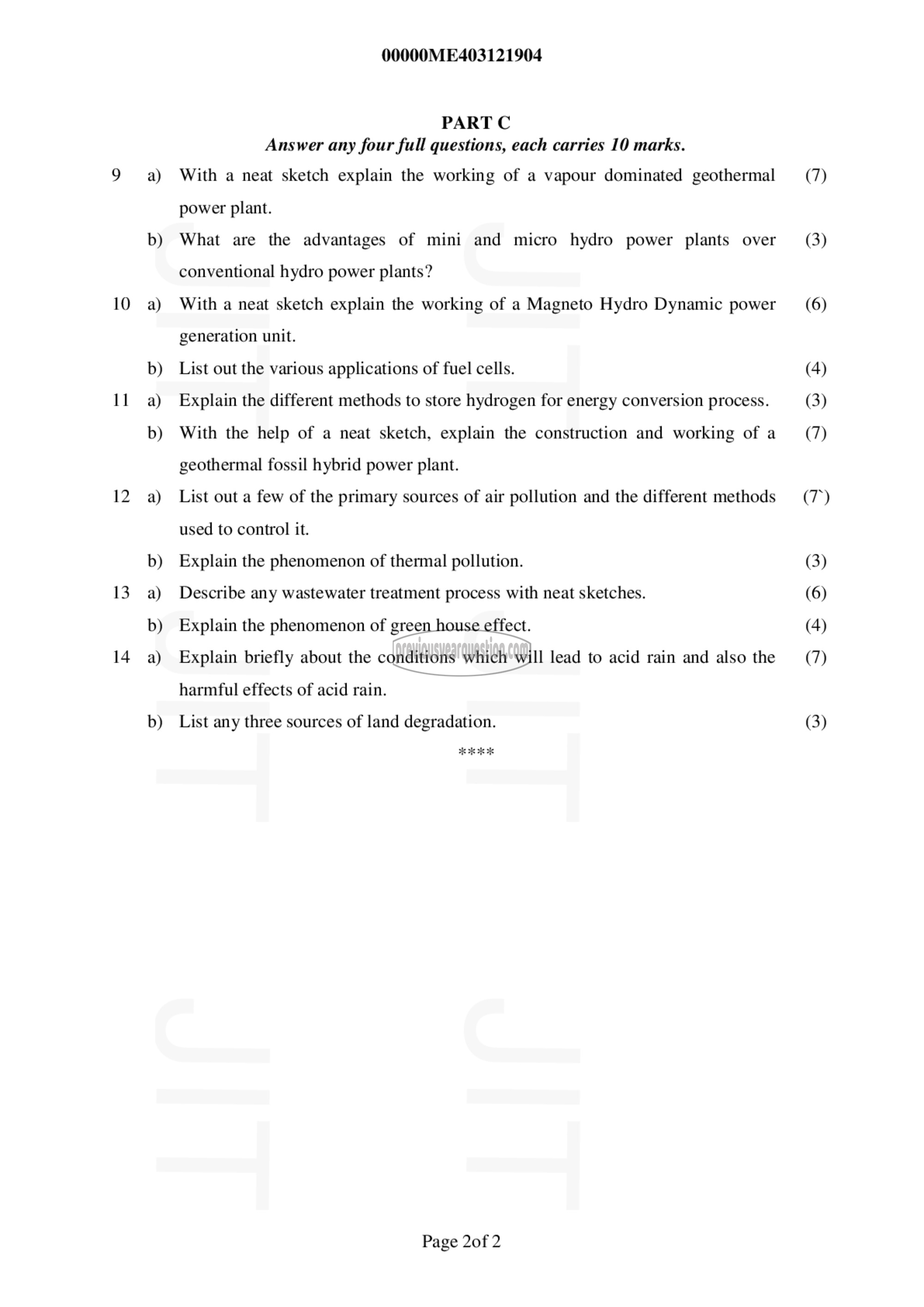 Question Paper - Advanced Energy Engineering-2