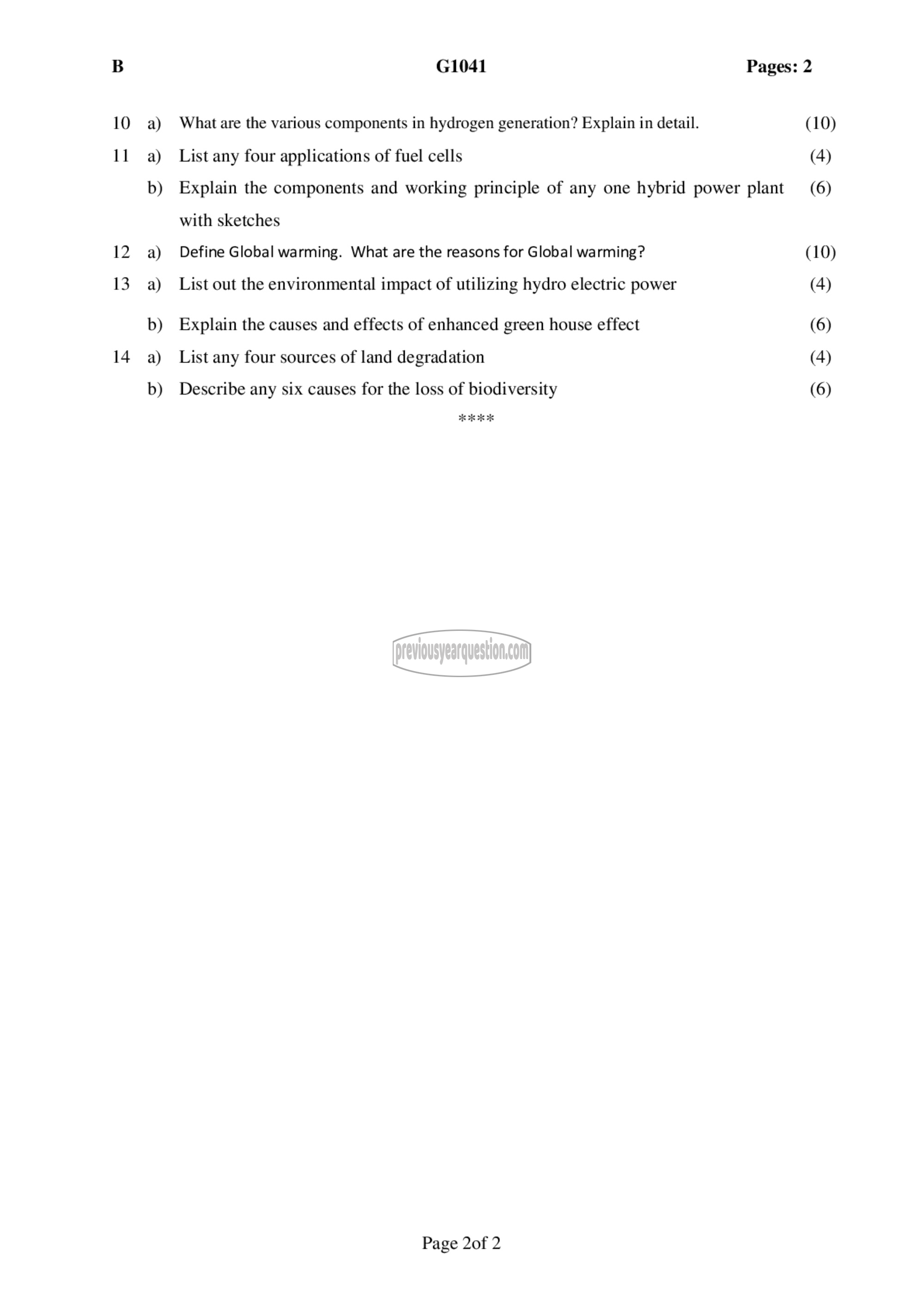 Question Paper - Advanced Energy Engineering-2