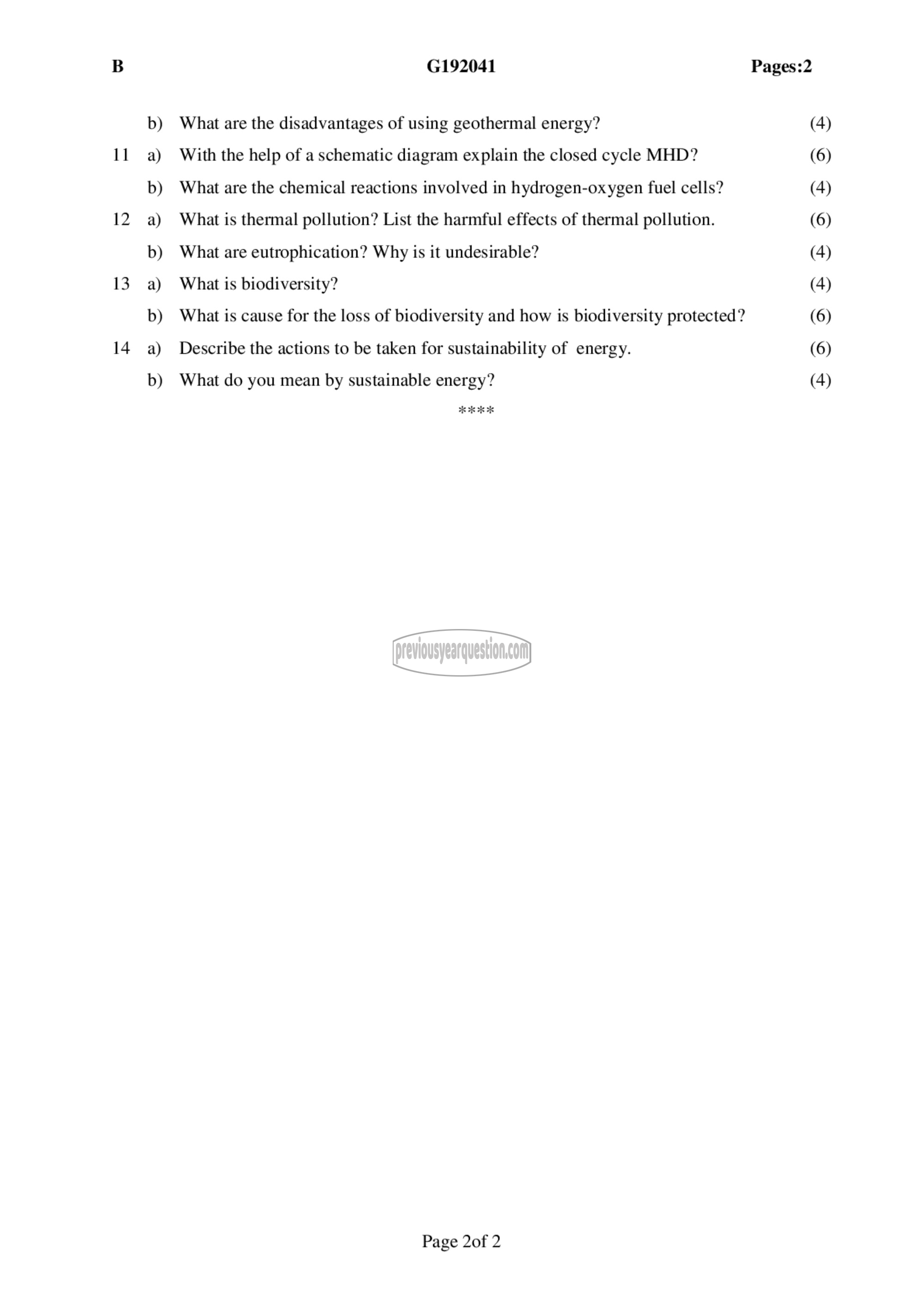 Question Paper - Advanced Energy Engineering-2