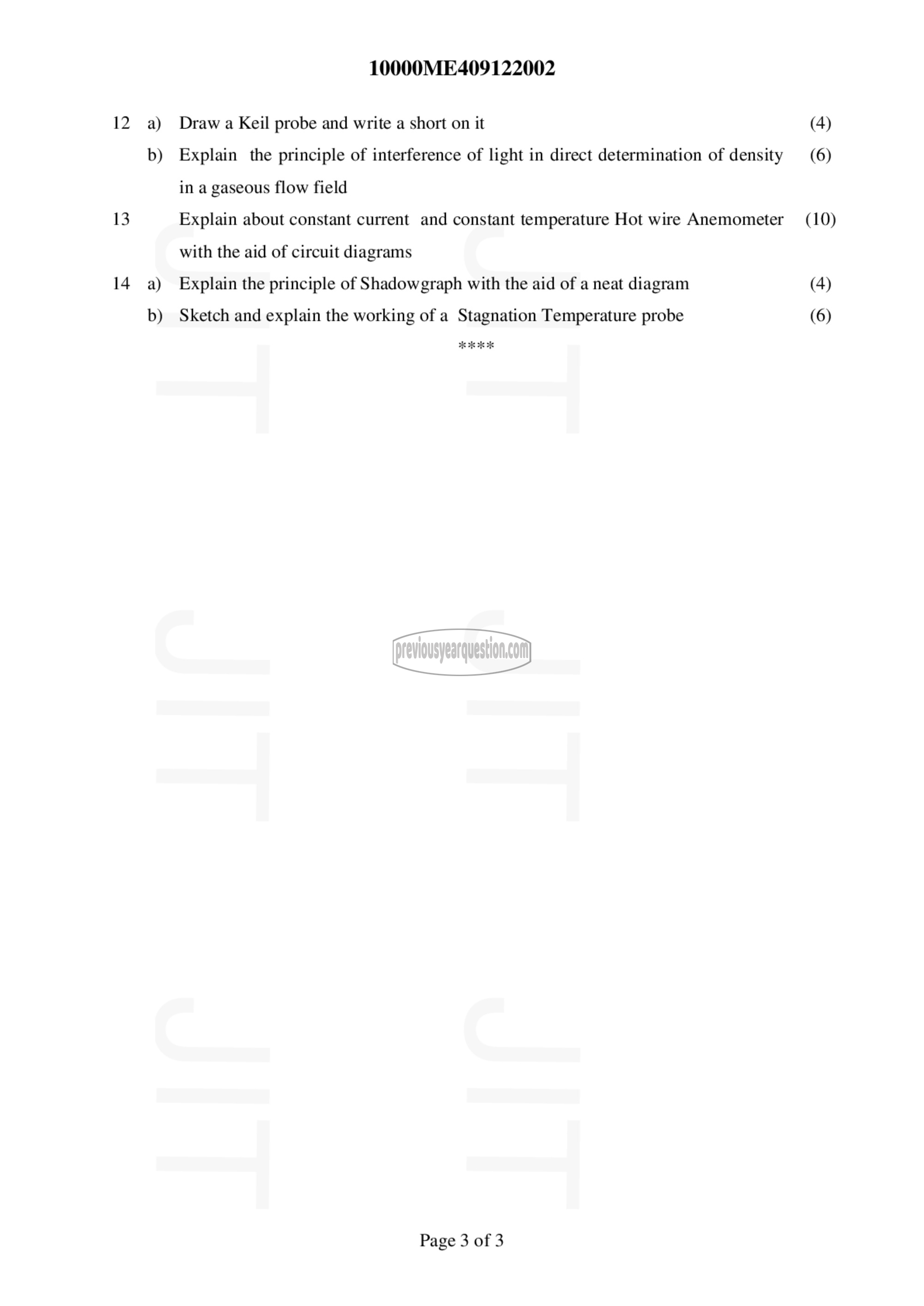 Question Paper - Compressible Fluid Flow-3