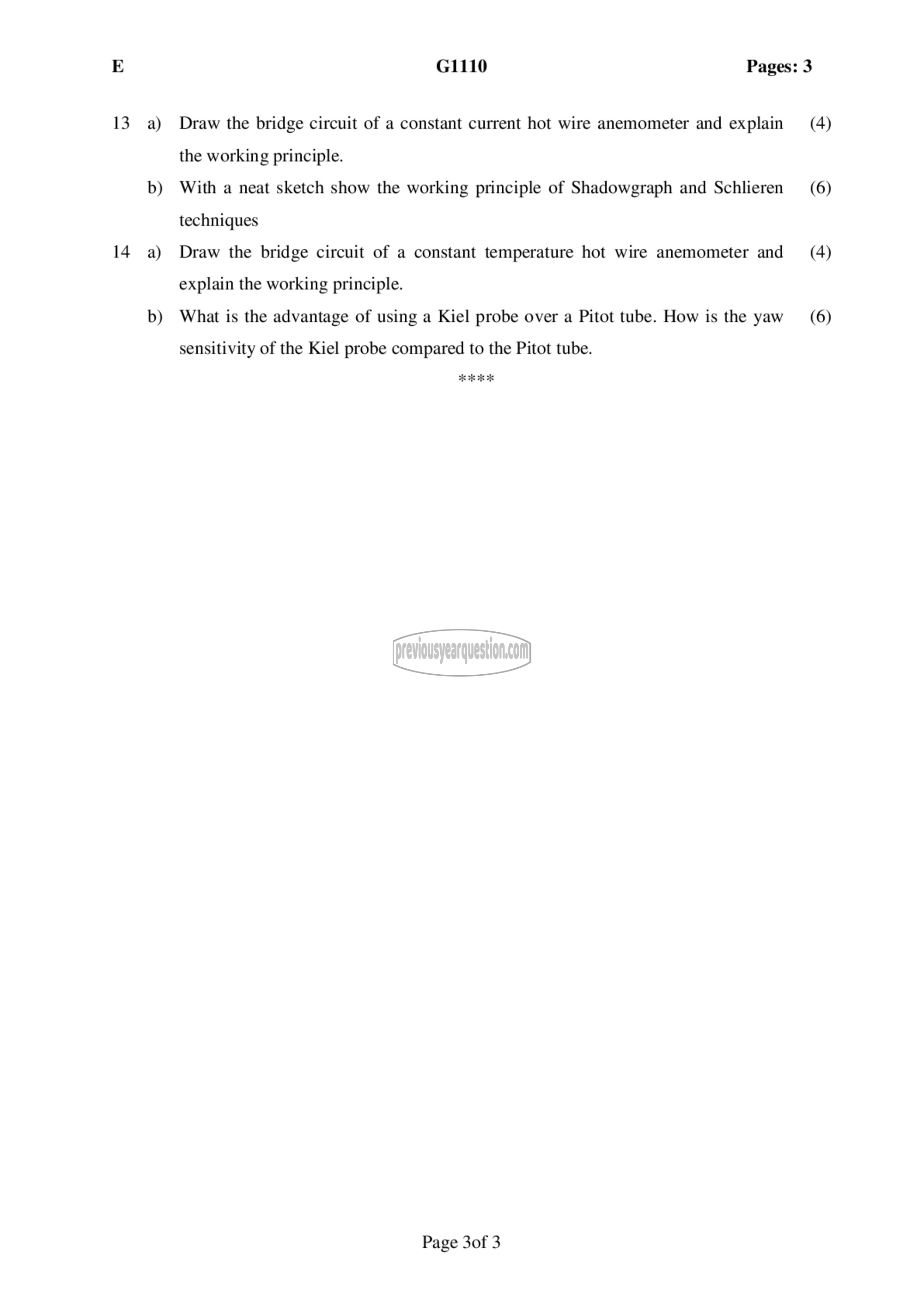 Question Paper - Compressible Fluid Flow-3