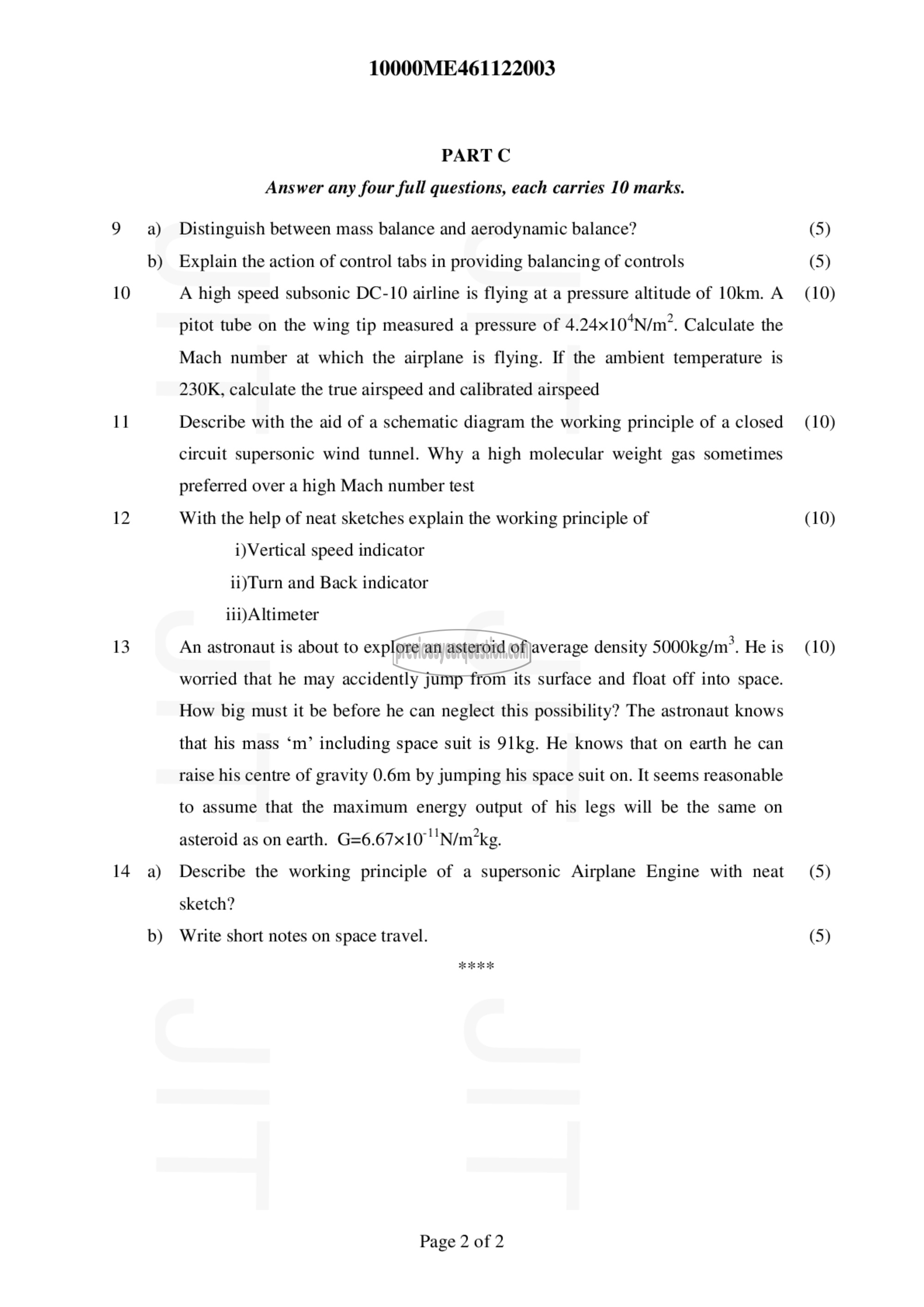 Question Paper - Aerospace Engineering-2